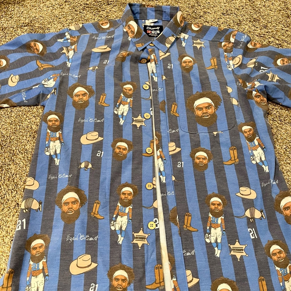 Ezekiel Elliott Shinesty Cowboys Polo size medium